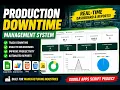 Industrial Downtime Management System Full Web App Google Apps Script JavaScript