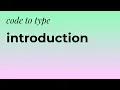 code to type How to get started with p5js