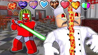 papa pizzza but theres custom hearts