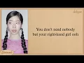 TWICE RIGHT HAND GIRL Lyrics