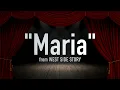 "Maria" from West Side Story - Karaoke Track with Lyrics on Screen