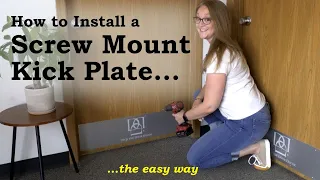 How to Install a Door Kick Plate screw mount