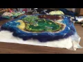 Felting a Giant Play Mat