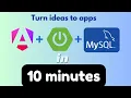 Generate Java Spring Boot API and Angular in minutes by setting up Offline code generator