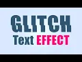 Create Simple Glitch Effect with CSS Only