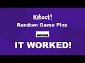 Entering Random Game Pins Kahoot