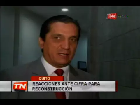 Reacciones ante cifra para reconstrucción