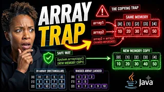 Java Programming Unit 2 Part 5 Java Arrays Memory Allocation Ragged Grids Copying Trap