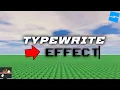 How to Make a Typewriter Effect in Roblox Studio