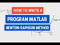 Newton-Raphson Method in MATLAB Step-by-Step Programming Tutorial