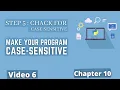 Make The Program Non Case Sensitive Python Training in Hindi Python Tutorial for Beginners