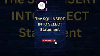 Insert Into Select Statement In SQL