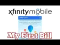 My First Bill From Xfinity Mobile Comcast
