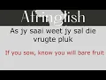 Bok van Blerk  - Dis Wie Ons Is - English and Afrikaans subtitles - Learn Afrikaans through music