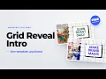 Free Animated Intro Template - Grid Reveal Title Card SVGator