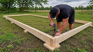 Man Builds Amazing 2-STORY WORKSHOP Using LOGS | Start To Finish By @SamMacyDesigns
