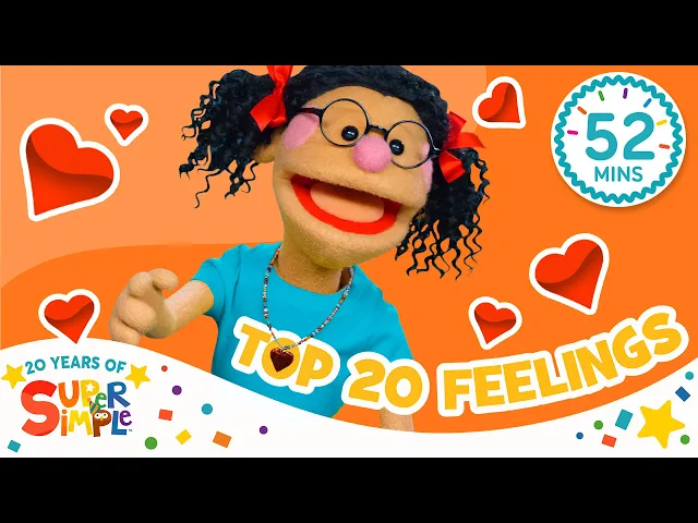 Video: Top 20 Feelings Songs | ❤️ Best Toddler Songs About Emotions | Super Simple Songs 20th Anniversary 🎉