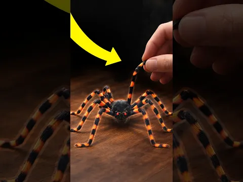 DIY Halloween Spider #halloween #craft