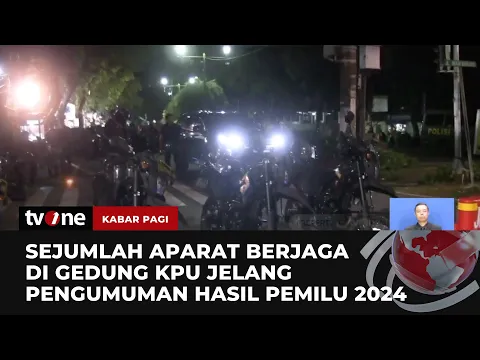 Jelang Pengumuman Hasil Pemilu 2024, Pengamanan Gedung KPU Diperketat