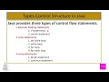 Control Statement in Java Full Explain in Hindi