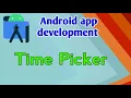 Time Picker in android studio