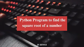 Python Program to Calculate Square root of given number using Newton s Method
