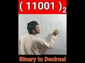 Binary to decimal short trick