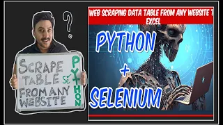 Web scraping with python Scrape a web table Web Scraping tutorial New Chrome for testing