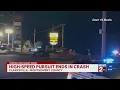 High-speed pursuit ends in crash in Clarksville