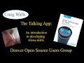Craig Walls - The Talking App An introduction to developing Alexa skills