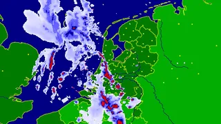 Buienradar timelapse onweer 28 29 juni 2011 Zware buien