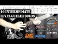 10 Intermediate Guitar Solos To Improve Your Playing With Tabs