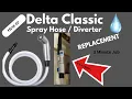 How to replace a Delta Classic Kitchen sink Spray Hose in 3 minutes EASY DIY