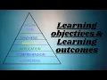 B Ed pedagogy LEARNING OBJECTIVES LEARNING OUTCOMES TELUGU EXPLANATION TET CTET