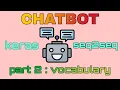 Seq2Seq ChatBot with Keras encoder decoder lstm chatbot part 2 vocabulary