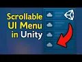 How to Make a Scrollable UI Menu in Unity