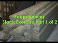 Exercise Exploring the Stack Part 1 of 2