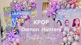 kpop demon hunters birthday party