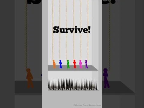 TEST YOUR LUCK 5 - Who will survive? #animation #animação #stickman #stickfigure #shorts