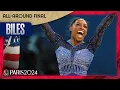 Simone Biles AWE-INSPIRING floor routine clinches a record SIXTH gymnastics gold Paris Olympics