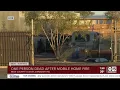 One person dead after a mobile home fire in Mesa
