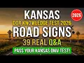 Kansas DMV Road Signs Practice Test 2026 50 Must-Know Permit Test Questions