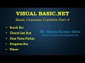 Basic Common Controls of VB NET ScrollBar CheckedListBox DateTimePicker ProgressBar