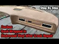 How To Wrap A Cracked Dash In Vinyl Or Leather Upholstery CUSTOM DASHBOARD REPAIR 74 CAPRICE DONK