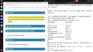 HPC Python day 2 Use packages for Tetralith