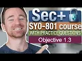 1 3 Cryptographic solutions Security SY0-801 complete course with practice questions