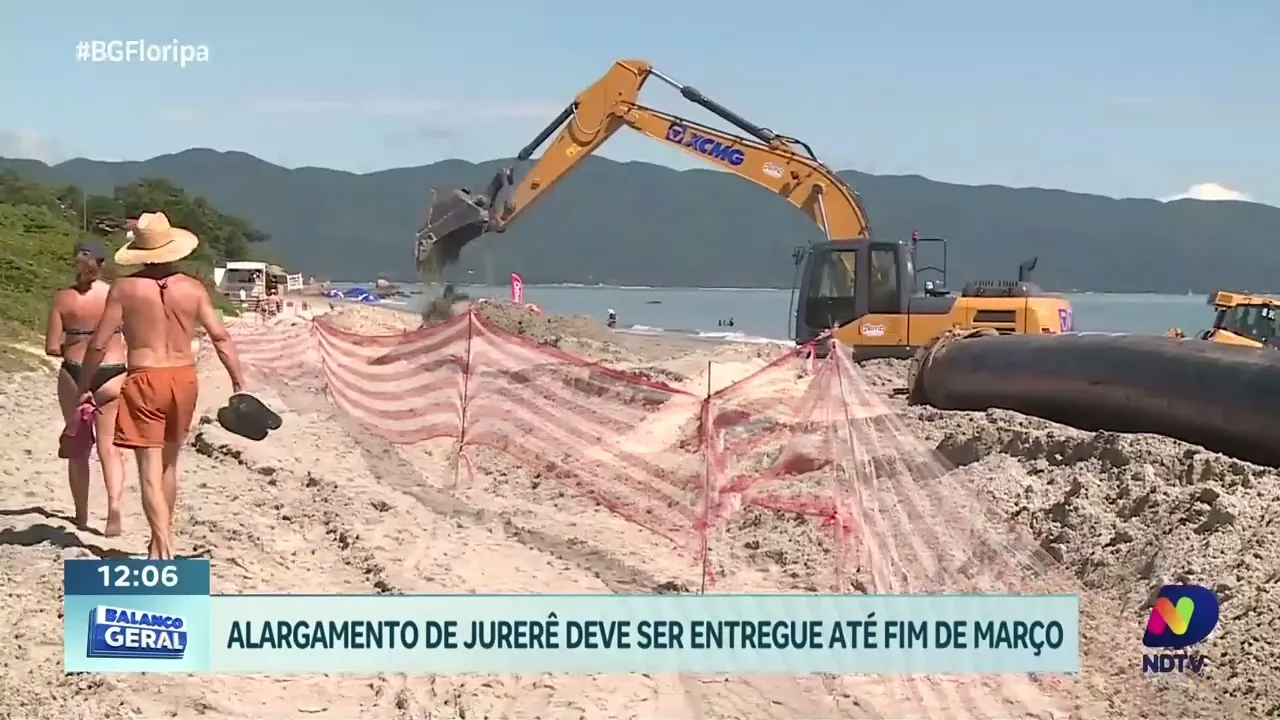 Alargamento de Jurerê: obras seguem para entrega até o fim de março