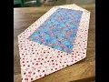 Learn How To Make An Easy Four Seam Table Topper Quick Beginner-Friendly Sewing Project