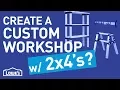 Create a Custom Workshop w 2x4 s DIY Basics