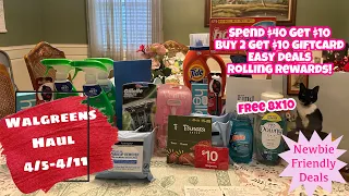 WALGREENS HAUL - EASY DEALS ROLLING REWARDS FOR LOW OOP HUGE SAVINGS GIFTCARD DEAL